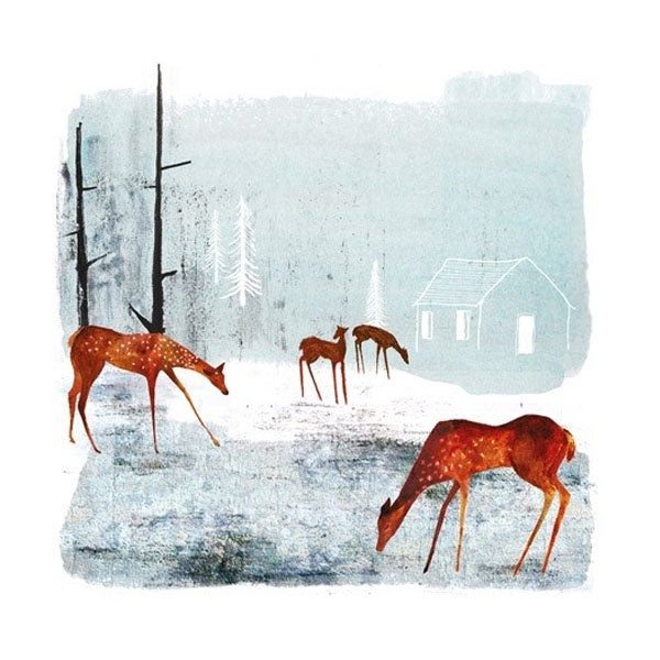 Woodland Clearing Deer Card