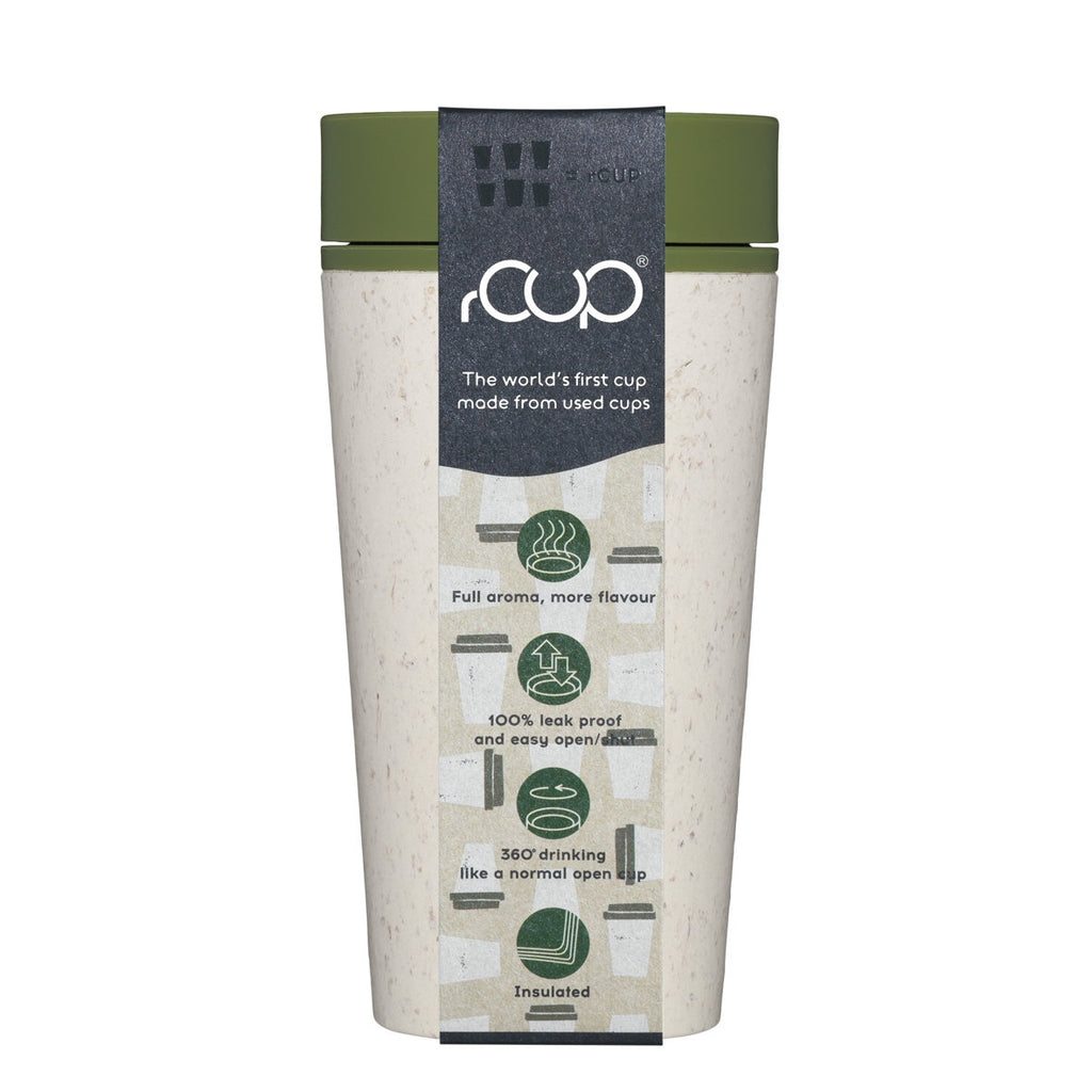 Circular & Co Cups Cream and Green 12oz