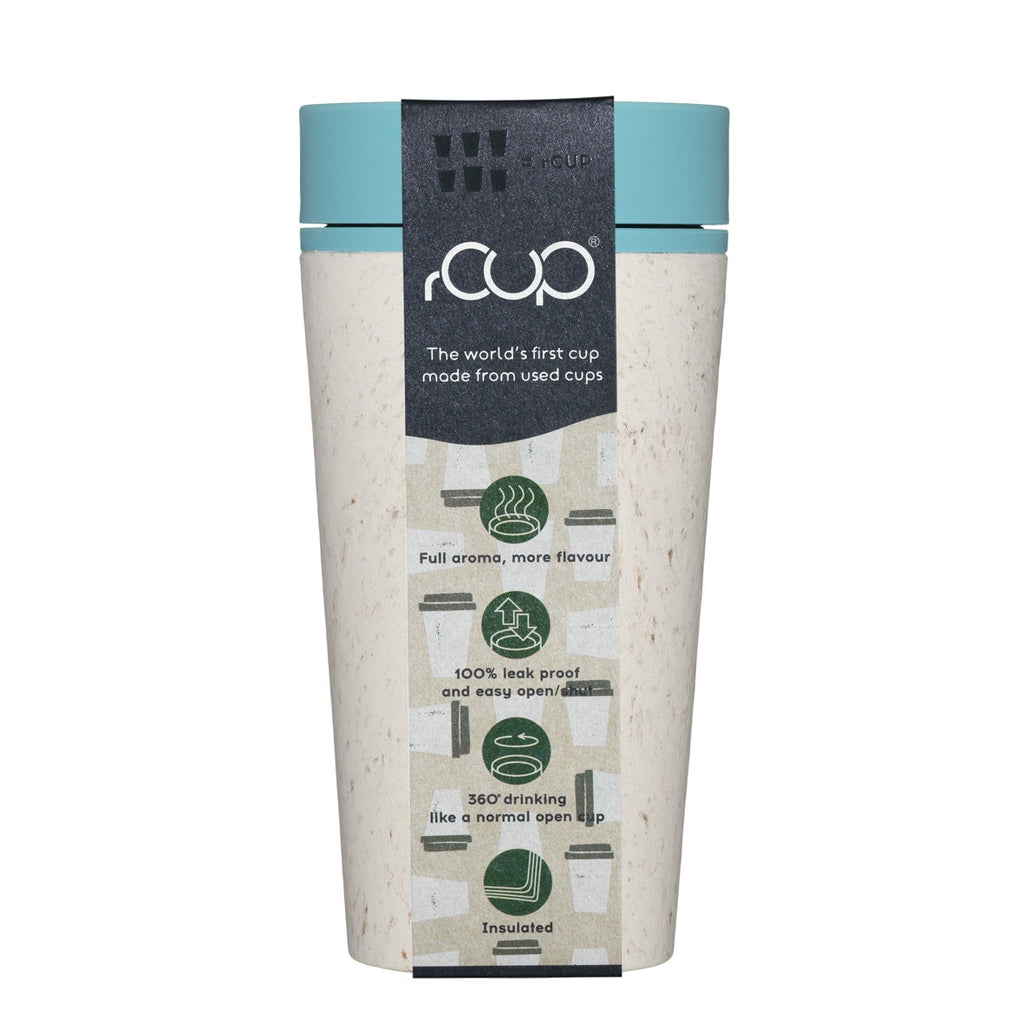 Circular & Co Cup Cream and Teal 12oz