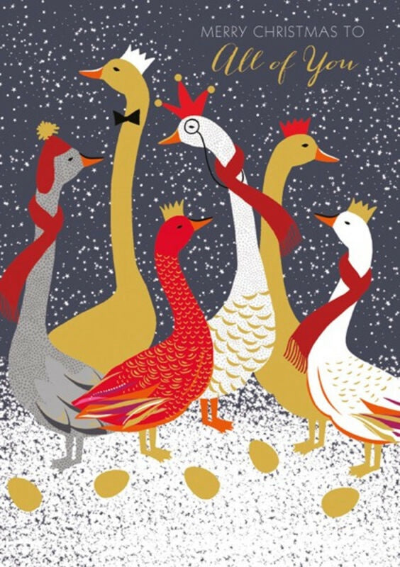 All Of You Geese Christmas Card