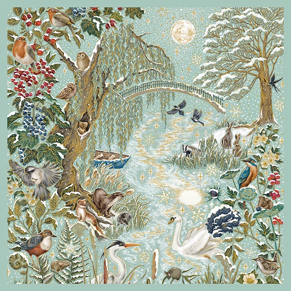 Frosted River Box of 8 Christmas Cards