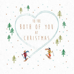 Both Of You Ice Skaters Christmas Card