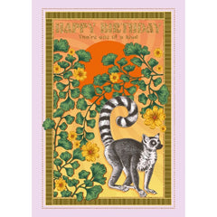 One Of A Kind Lemur Birthday Card