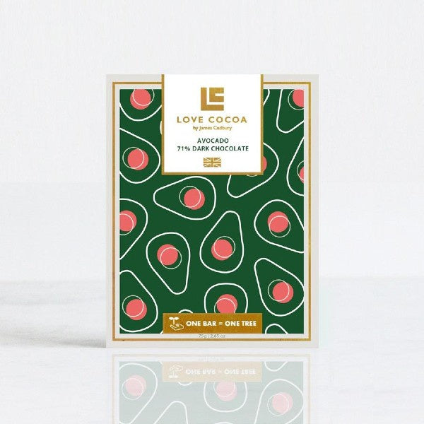 Love Cocoa Avocado 71% Dark Chocolate Bar