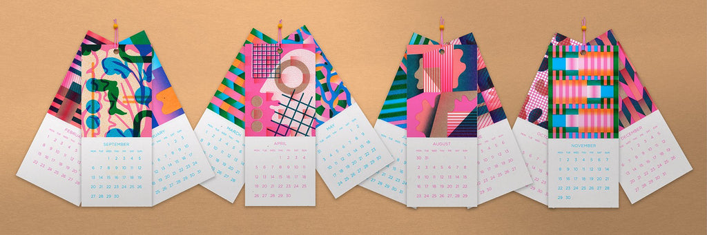 Mini Calendar Risograph