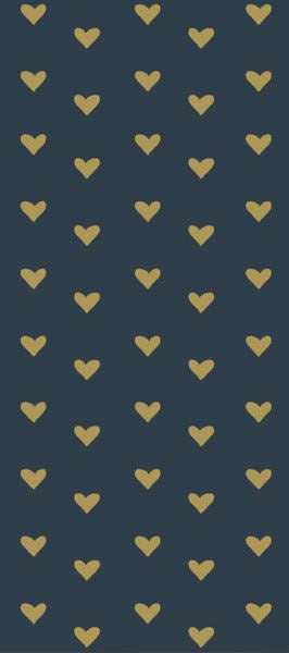 Navy Hearts Tissue Paper