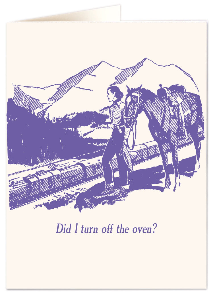 Did I Turn Off The Oven? Letterpress Card