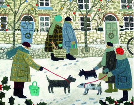 Christmas Shoppers Pac of 5 Christmas Cards