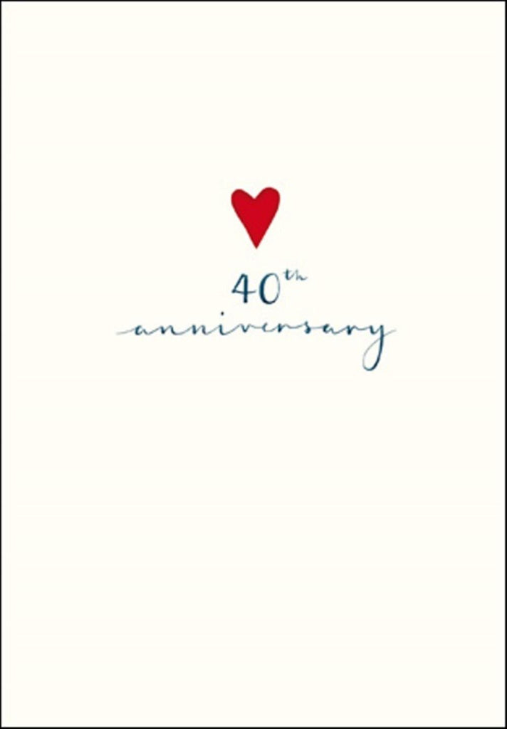 40th Anniversary Card