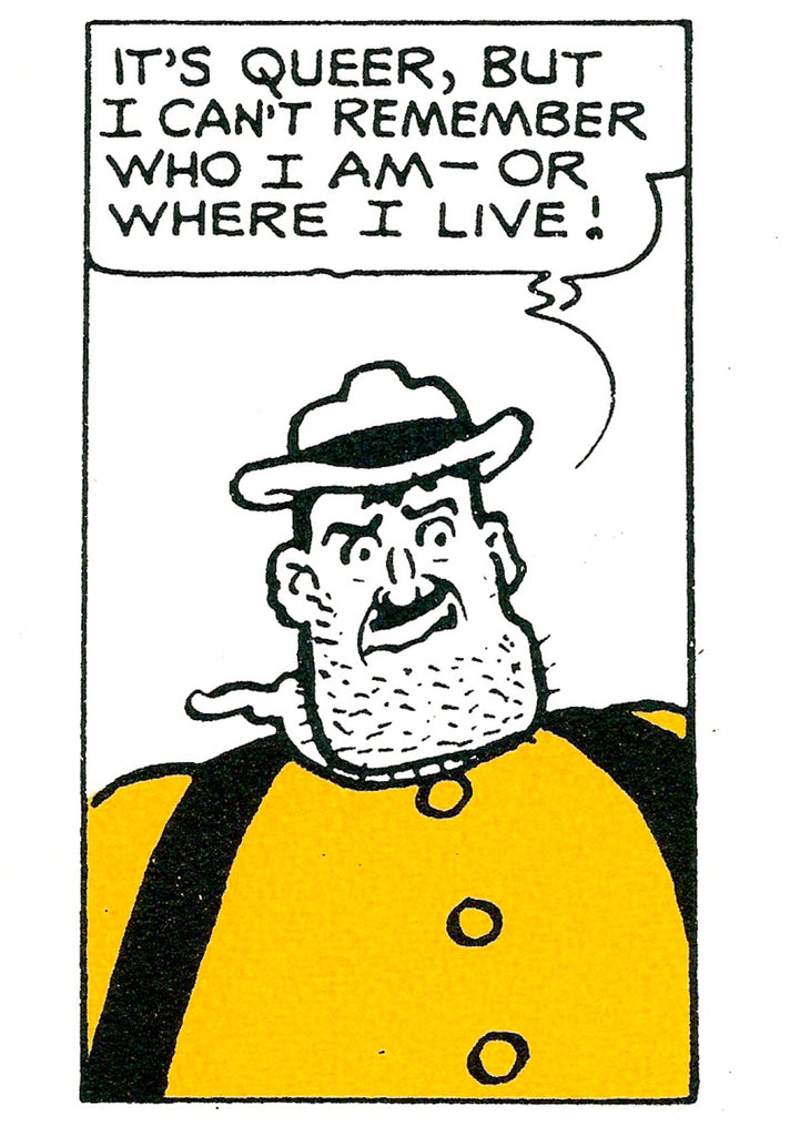 Desperate Dan Can't Remember Card