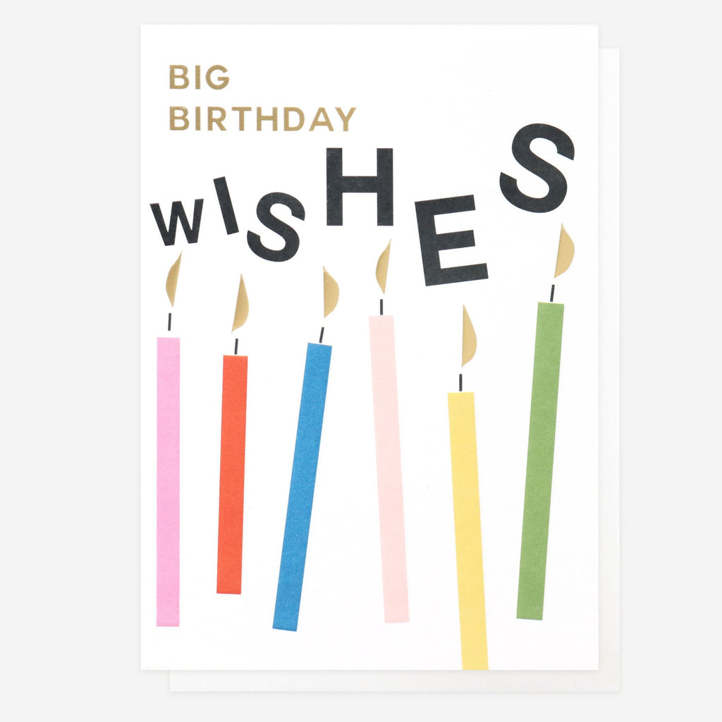 Big Birthday Wishes Candles Card