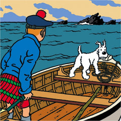 Black Island Tintin poster