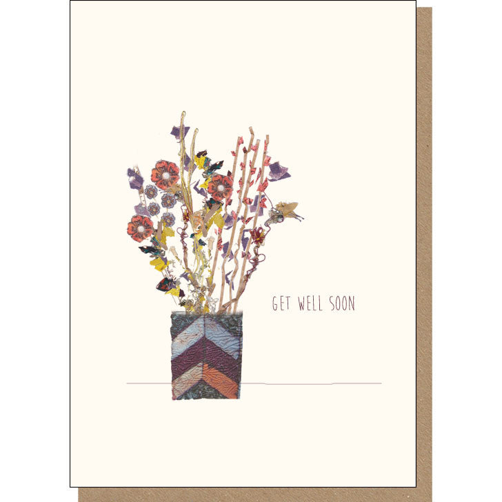Get Well Soon Card - Flowers