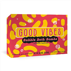 Good Vibes Tropical Scented Set of 8 Bubble Bath Bombs