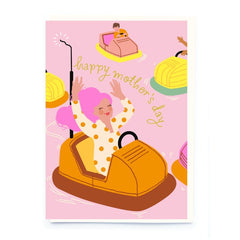 Bumper Cars Happy Mother’s Day Card