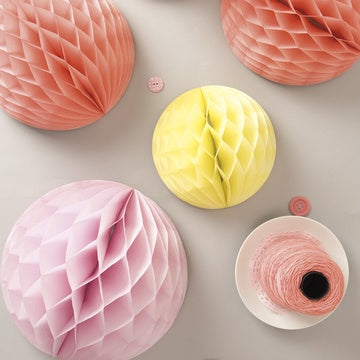 Summer Multicoloured Honeycomb Decorations