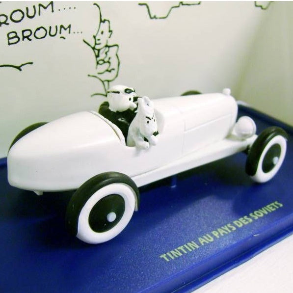 Modellino Auto Tintin L'Amilcar Dei Soviet In Scala 1/24 – Hachette Collezione Latta