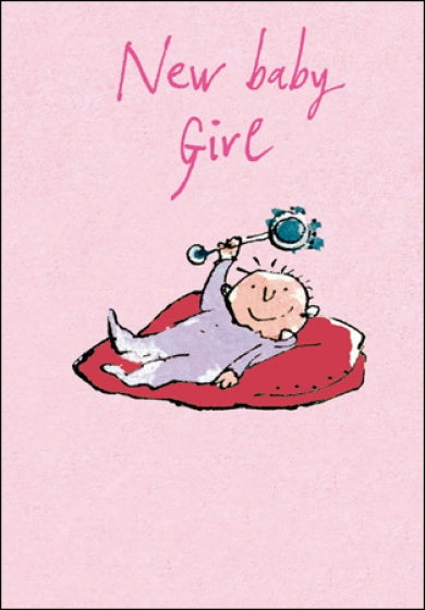 Quentin Blake New Baby Girl Card