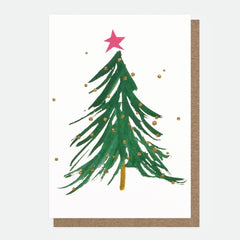 Painted Tree Pack of Ten Christmas Cards