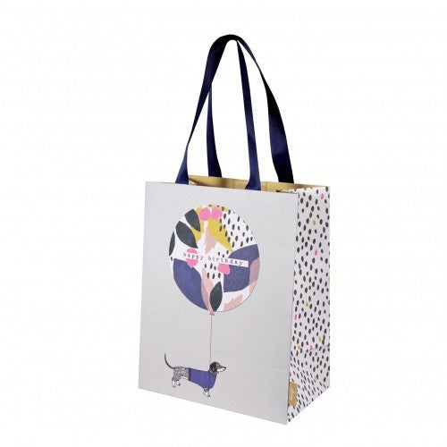 Happy Birthday Sausage Dog Medium Gift Bag