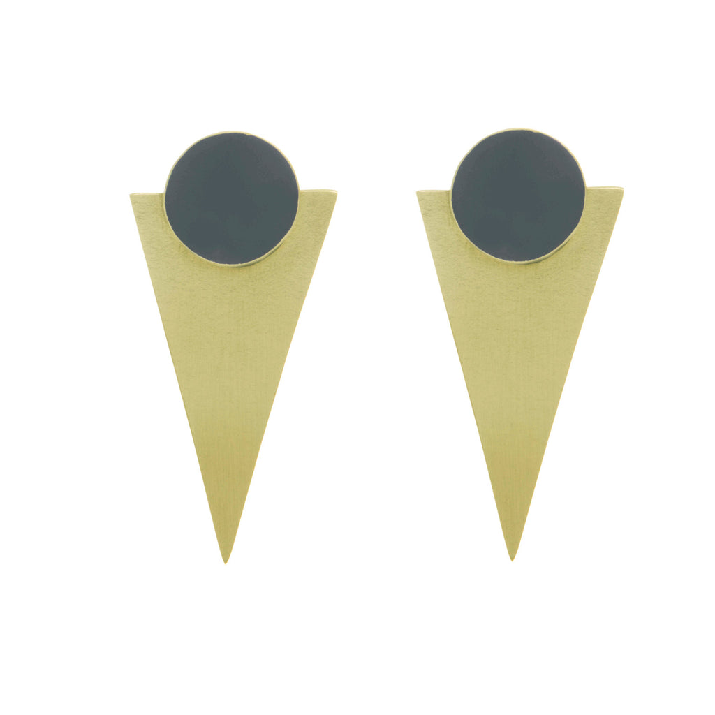 Grey Statement Studs