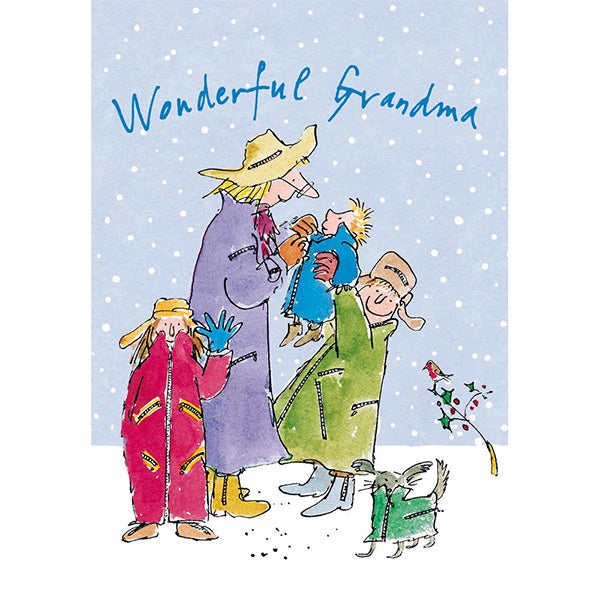 Wonderful Grandma Christmas Card