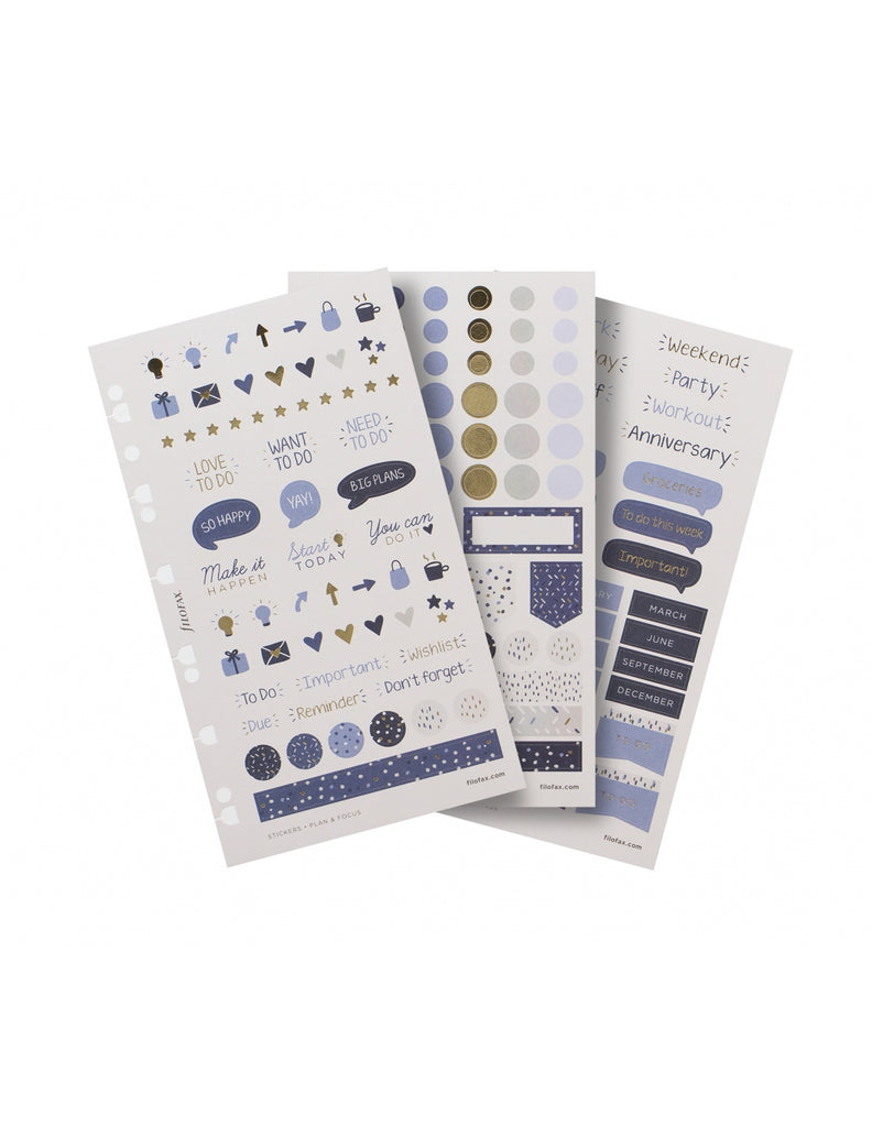 Filofax Indigo Stickers