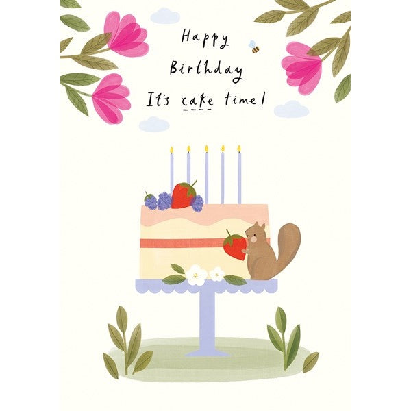 Happy Birthday It's Cake Time Card