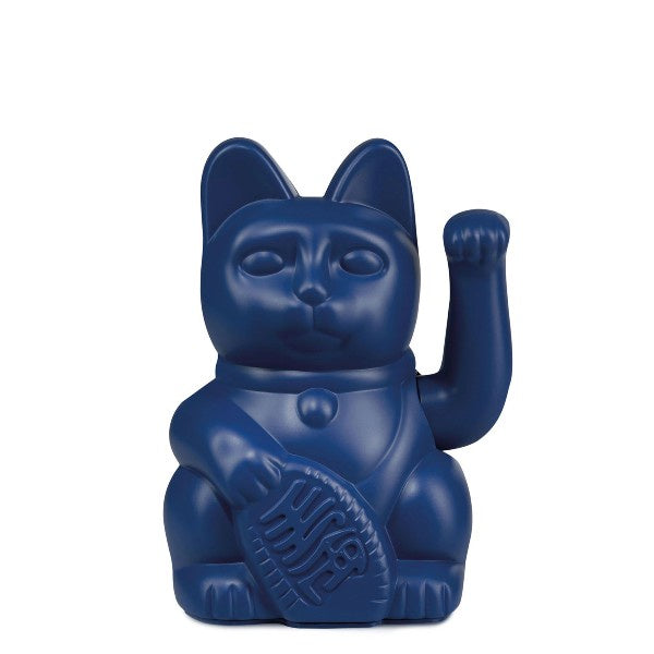 Lucky Waving Cat Dark Blue