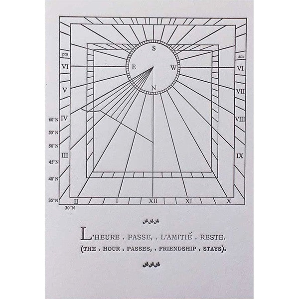 Friendship Stays Sundial Card