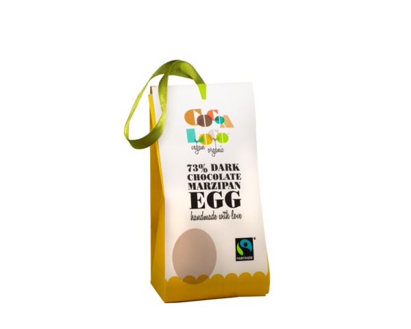 Dark Chocolate and Marzipan Easter Egg