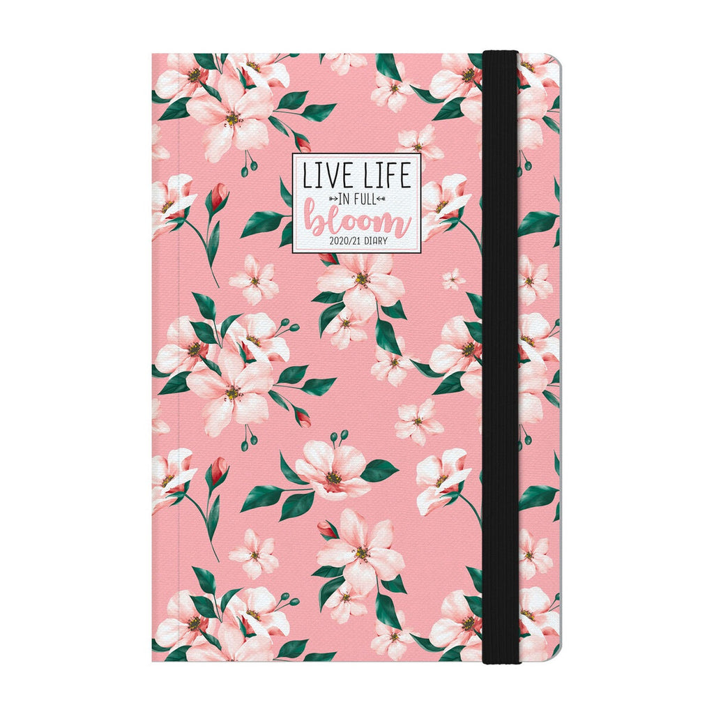 Medium Weekly Diary 2020/ 2021 Live Life in Full Bloom