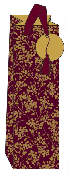 Metallic Branches Bottle Bag