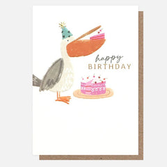 Happy Birthday Pelican Card
