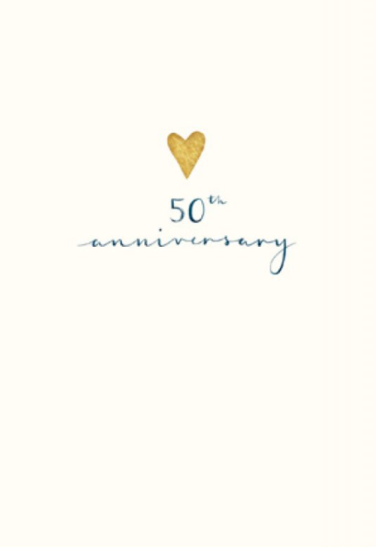 50th Anniversary Card