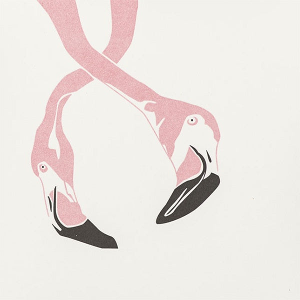 Flamingo Letterpress Card