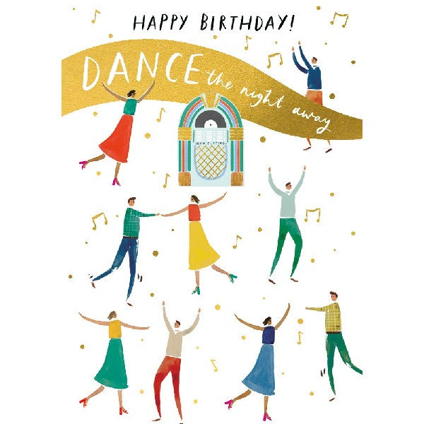 Happy Birthday Dance The Night Away Card