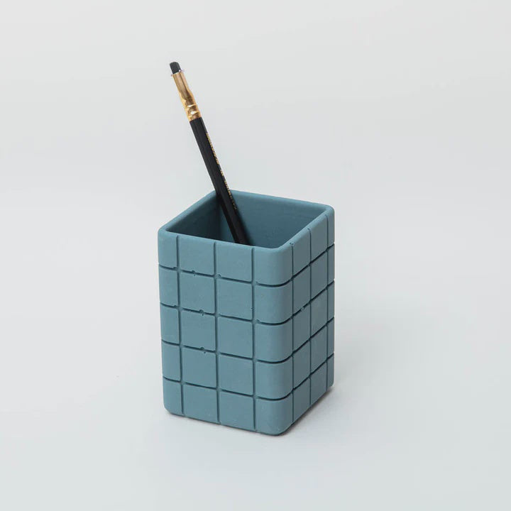 Tile Desk Tidy Steel Blue