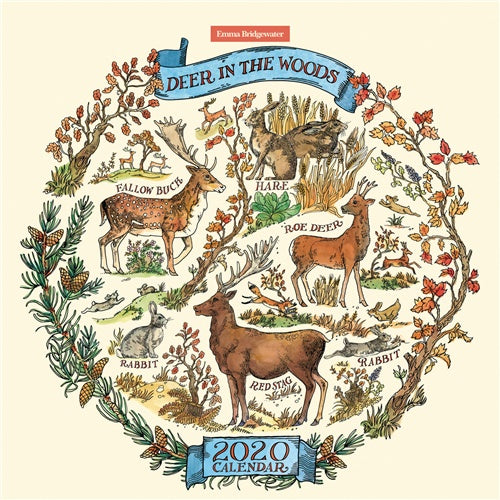 Emma Bridgewater Deer in the Woods Wall Calendar 2020