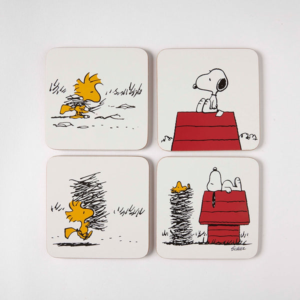 Snoopy and Woodstock set of 4 Coasters - Paper Tiger