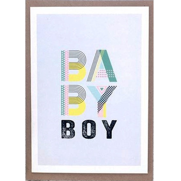 Baby Boy Type of Colour Card