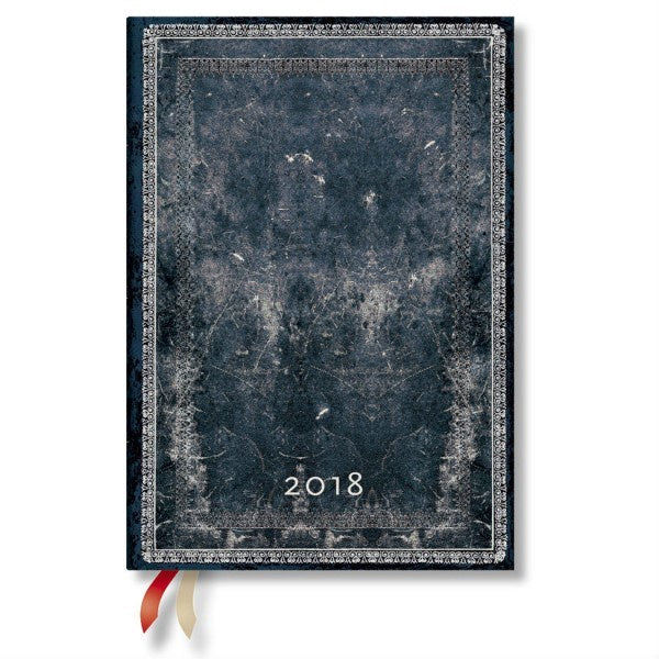 2018 Midi Midnight Steel Diary