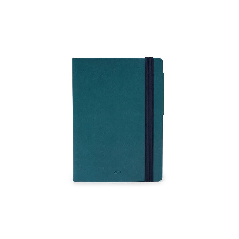 Small Daily Diary 2021 Petrol Blue