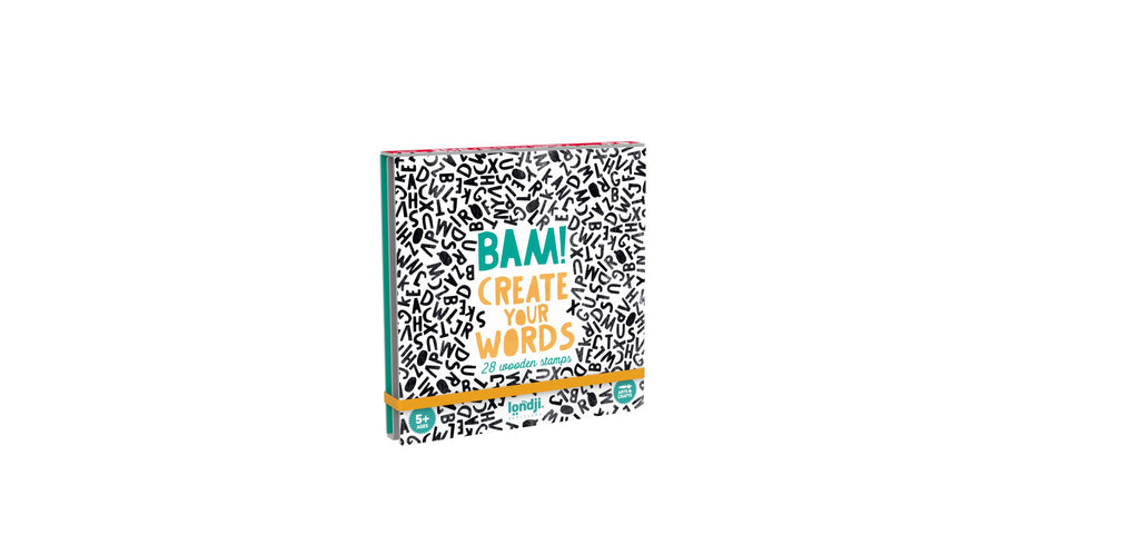 Bam! Create your Words Wooden Stamp Set