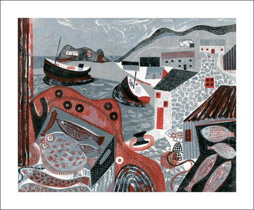 Fish on the Quay Card