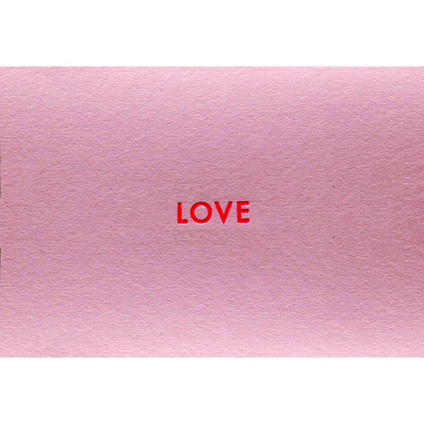 Love Neon Pink Card