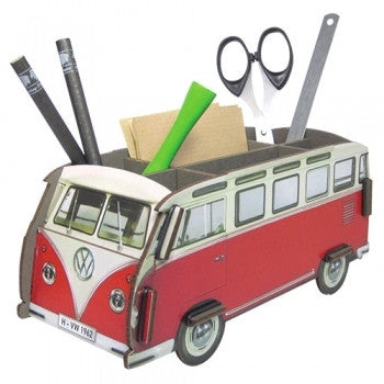 Red Volkswagen Camper Van Pen Box