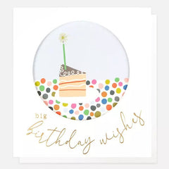 Big Birthday Wishes Cake Card