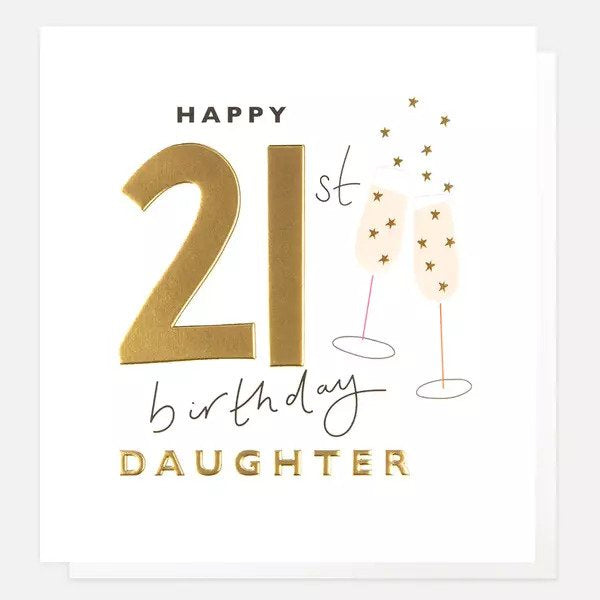 Happy 21st Birthday Daughter Card - Paper Tiger