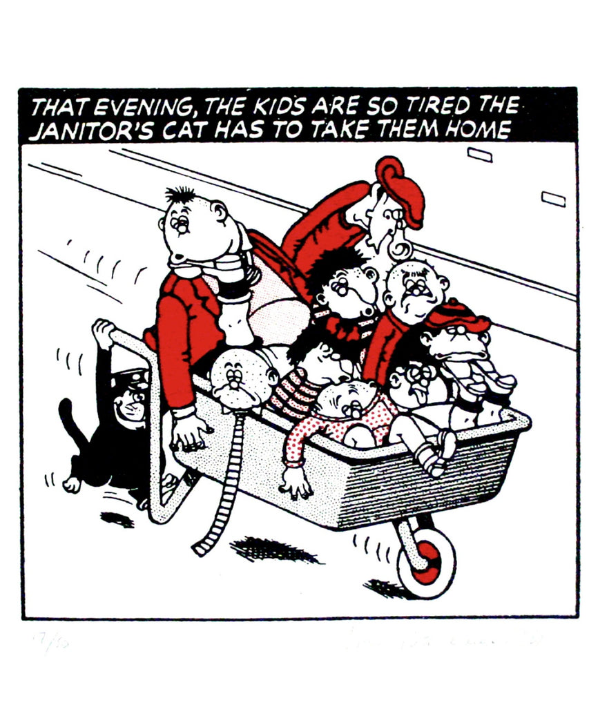 The Bash Street Kids Go Home In A Wheelbarrow Card